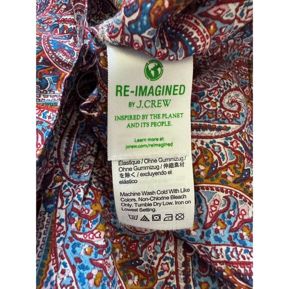 J Crew Puff Sleeve Smocked Top in Liberty Cottagecore Paisley Romantic Feminine - Picture 3 of 7